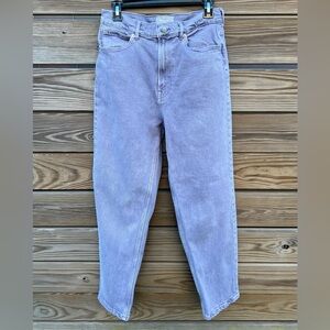 EVERLANE Women’s The Way High Jean Lavender Purple Denim Size 29 Organic Cotton